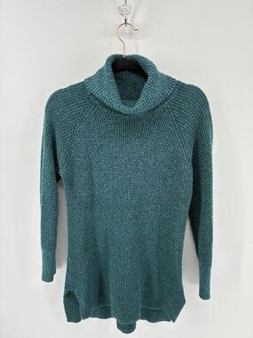 Teal Green Reitmans Knit Turtleneck Sweater
